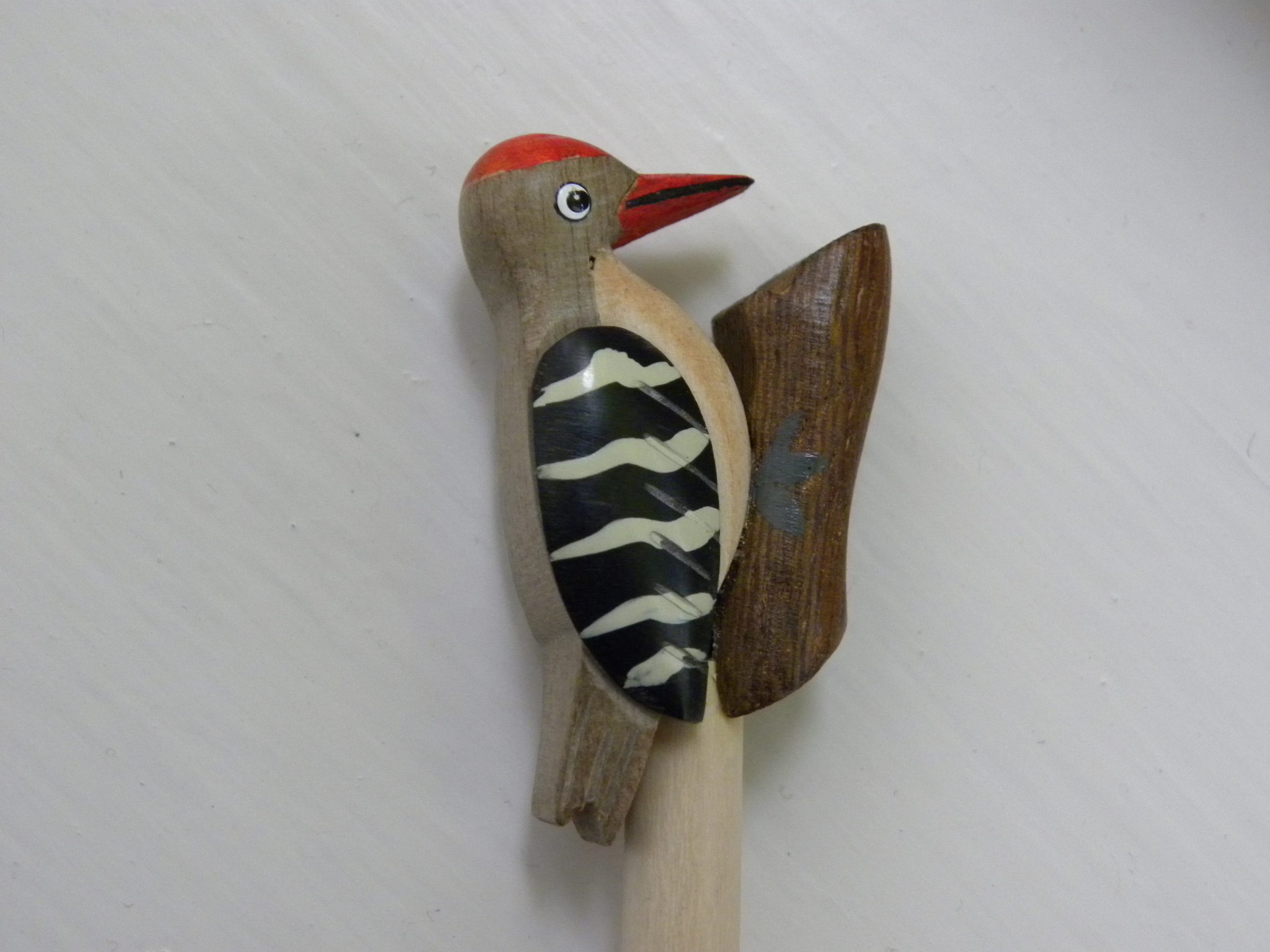 Handcrafted Wooden Great Spotted Woodpecker Pencil