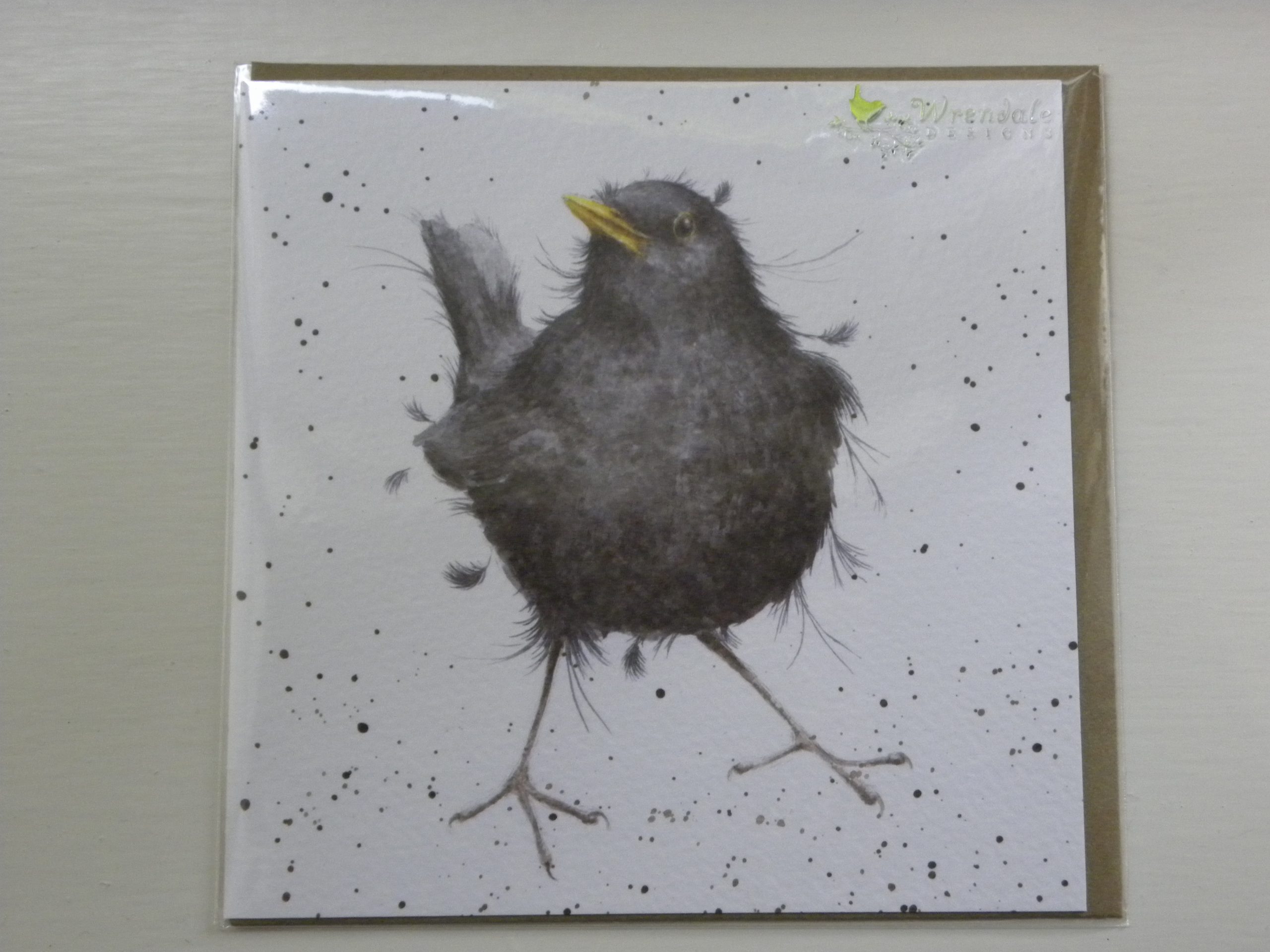 Wrendale Designs - Sing a Song - Blackbird - Greeting Card