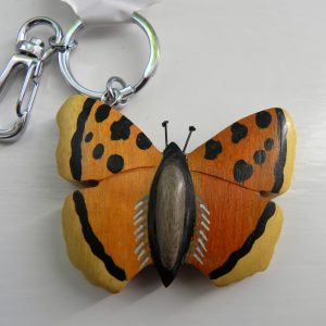 Handcrafted Wooden Butterfly Keyring