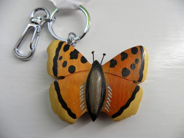 Handcrafted Wooden Butterfly Keyring