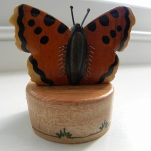 Handcrafted Wooden Butterfly Pencil Sharpener