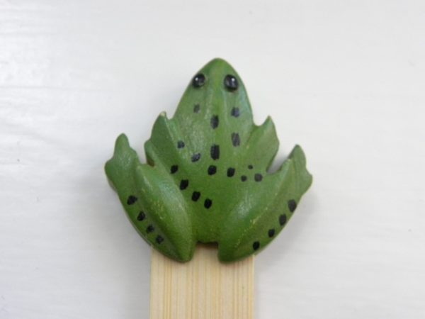 Handcrafted Wooden Frog Bookmark