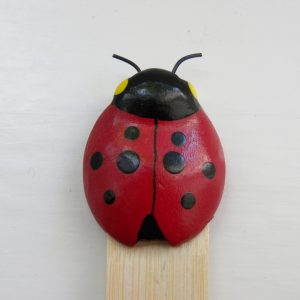 Handcrafted Wooden Ladybird Bookmark