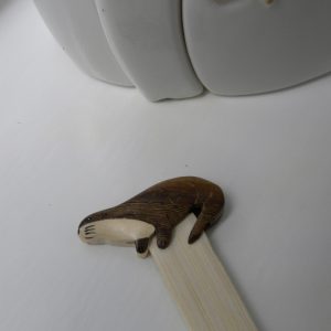 Handcrafted Wooden Otter Bookmark
