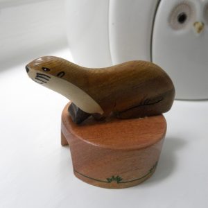 Handcrafted Wooden Otter Pencil Sharpener