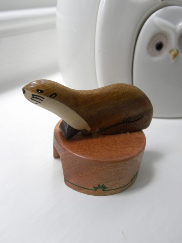 Handcrafted Wooden Otter Pencil Sharpener