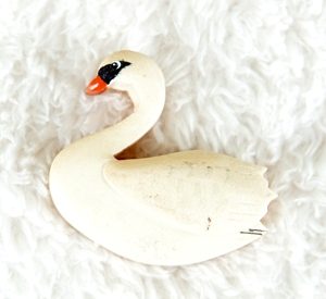 Handcrafted Wooden Swan Magnet