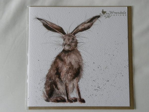 Wrendale Designs - Good Hare Day - Brown Hare - Greeting Card