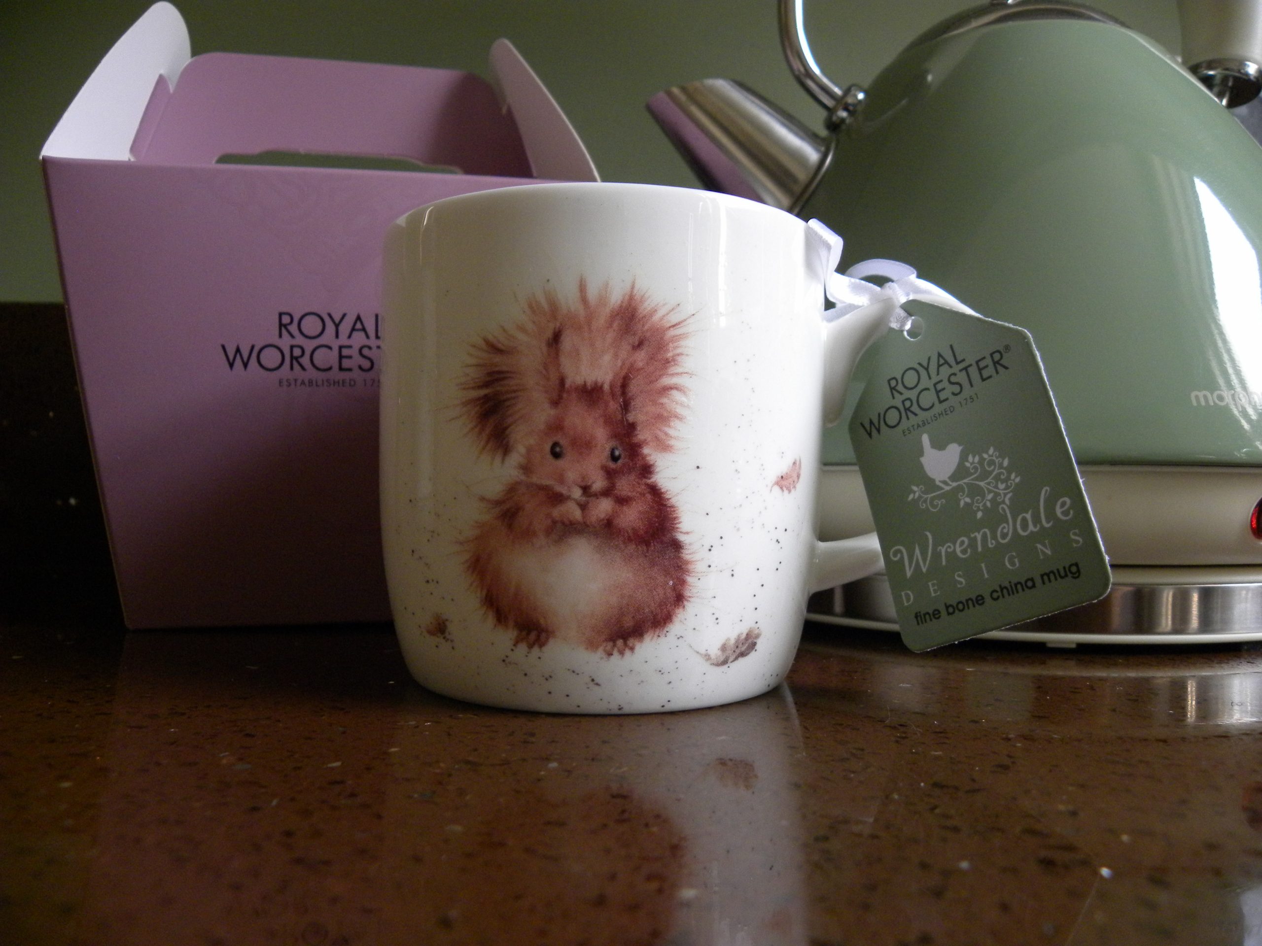 Royal Worcester - Wrendale - Bone China Mug - Redhead, Red Squirrel